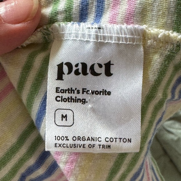 Pact Striped Sleeveless Dress M - Picture 4 of 6